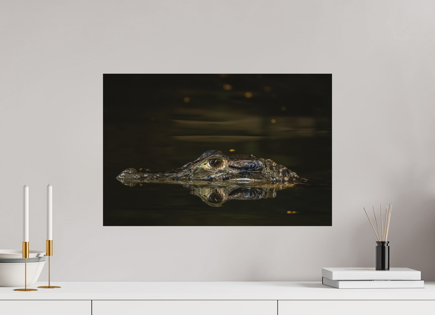 60 x 40 cm, Textured Matte Approaching Danger