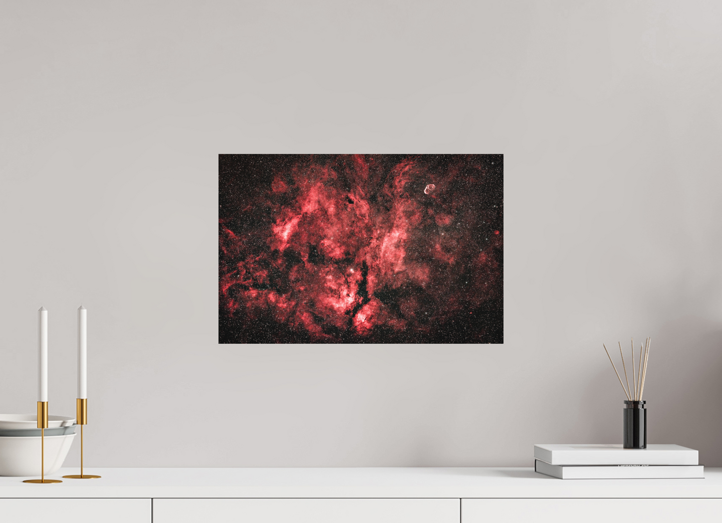45 x 30 cm, Textured Matte The Heart of Cygnus