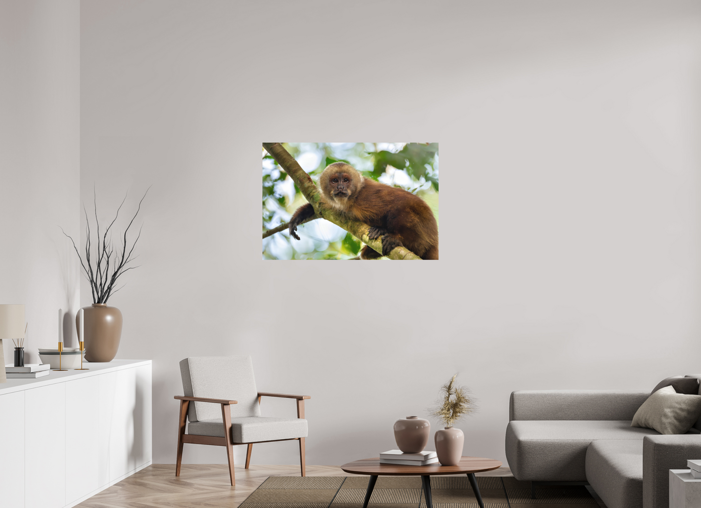 105 x 70 cm, Textured Matte Capuchin Monkey2