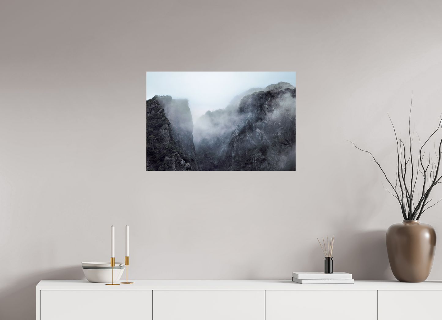 75 x 50 cm, Smooth Glossy The Mountain Pass