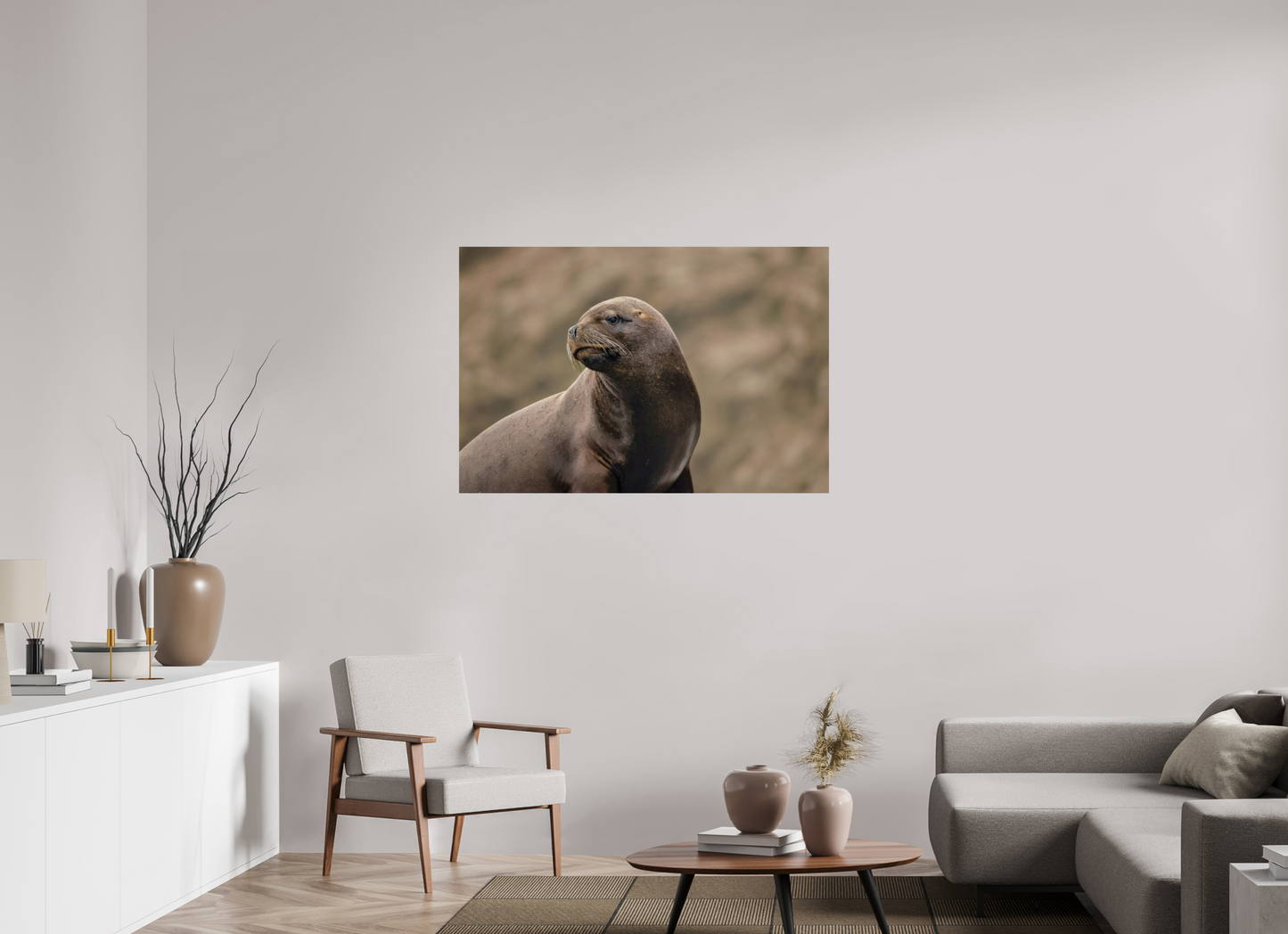 120 x 80 cm, Smooth Glossy sea lion 3