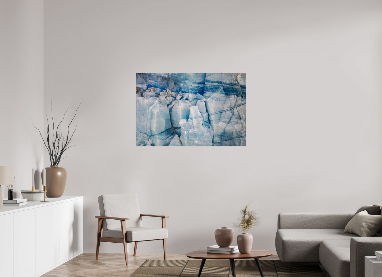 120 x 80 cm, Smooth Glossy ice