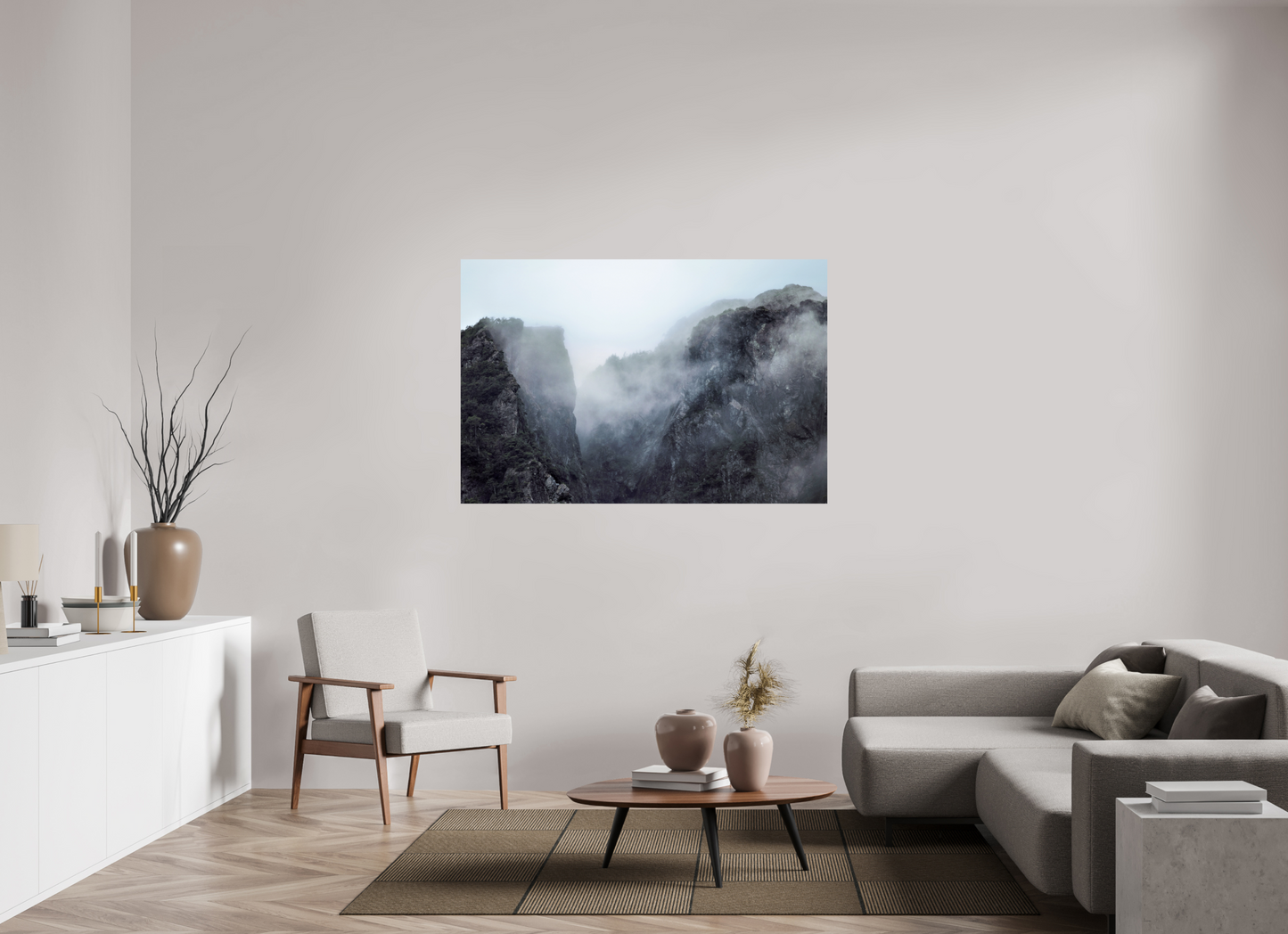 150 x 100 cm, Smooth Glossy The Mountain Pass