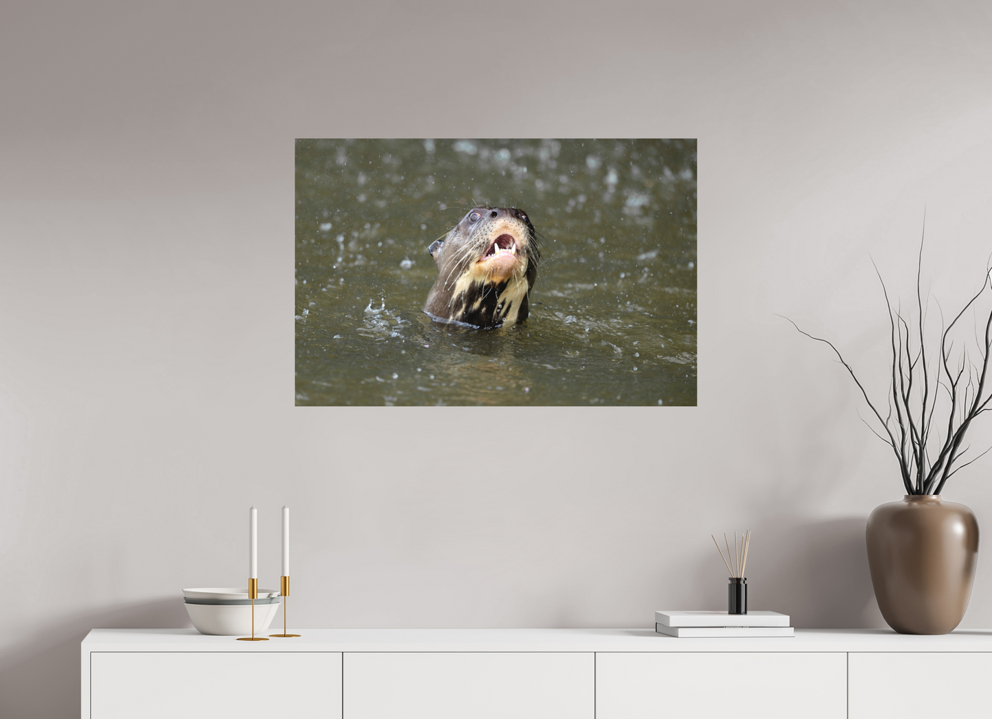 90 x 60 cm, Textured Matte Giant Otter
