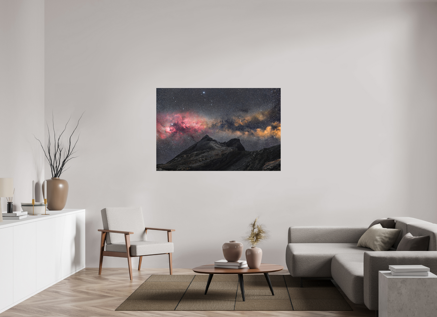 150 x 100 cm, Textured Matte Fire in the sky