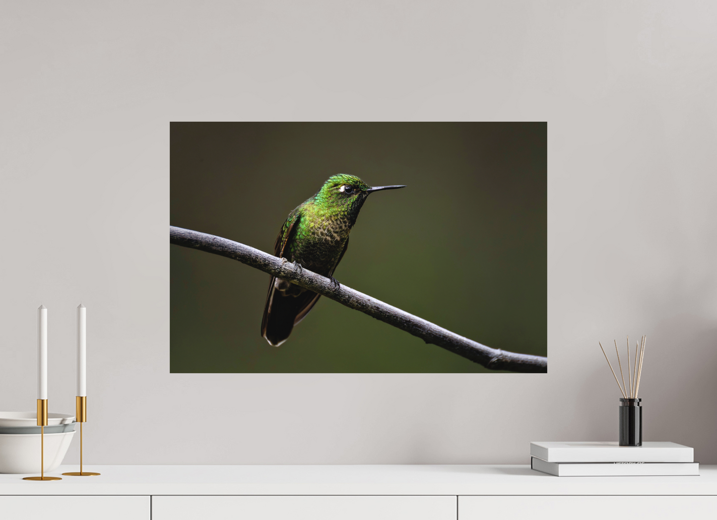 60 x 40 cm, Textured Matte hummingbird6