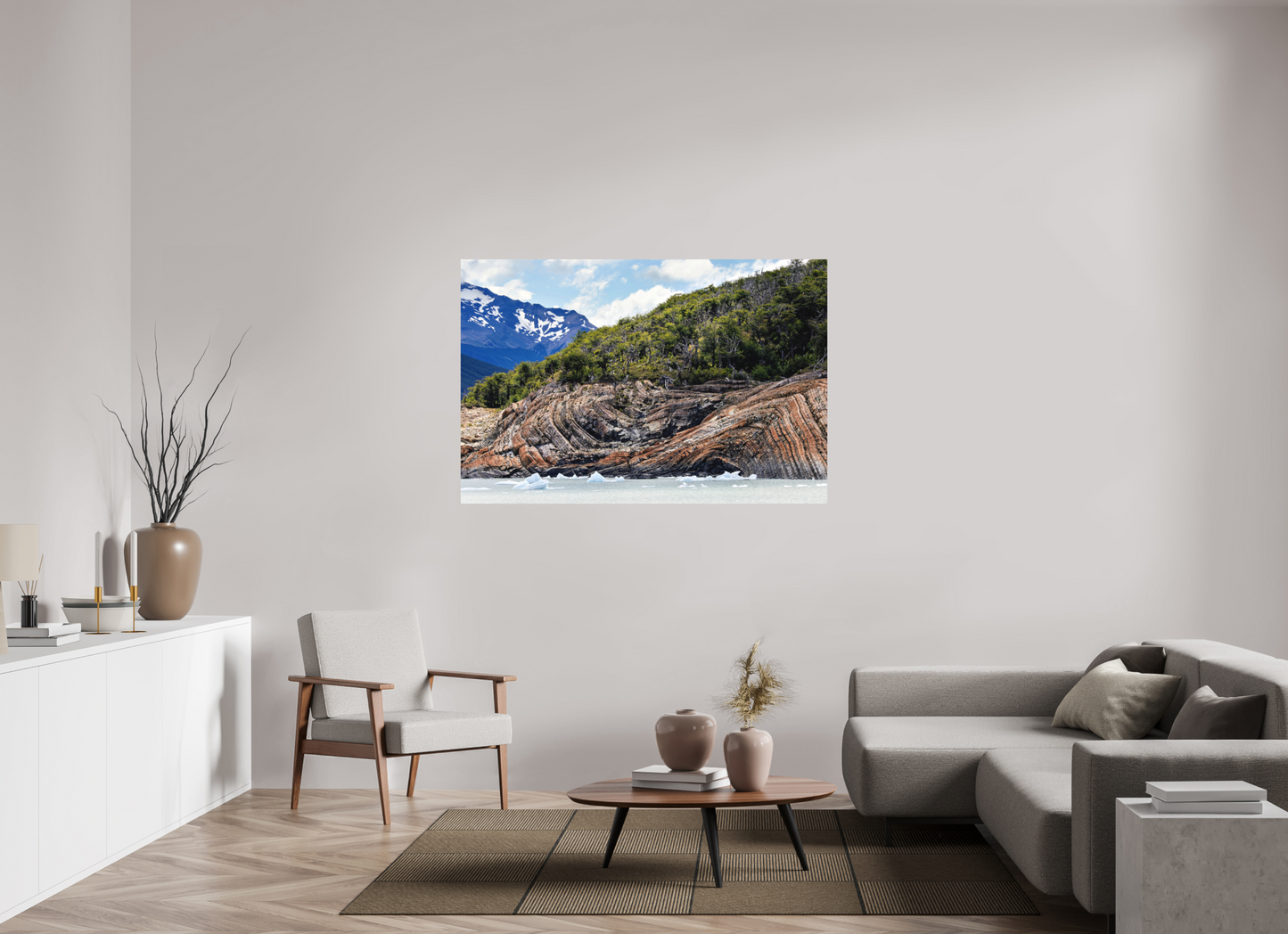 150 x 100 cm, Textured Matte Curvy Shore