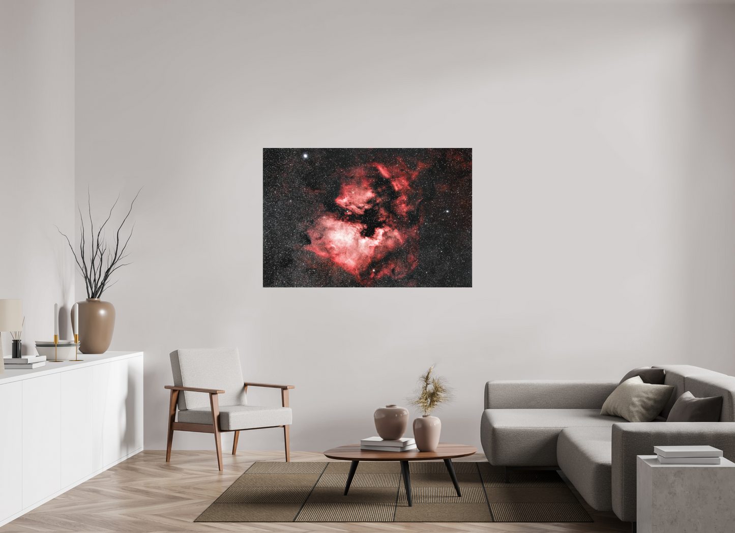 150 x 100 cm, Textured Matte North America And Pelican Nebula