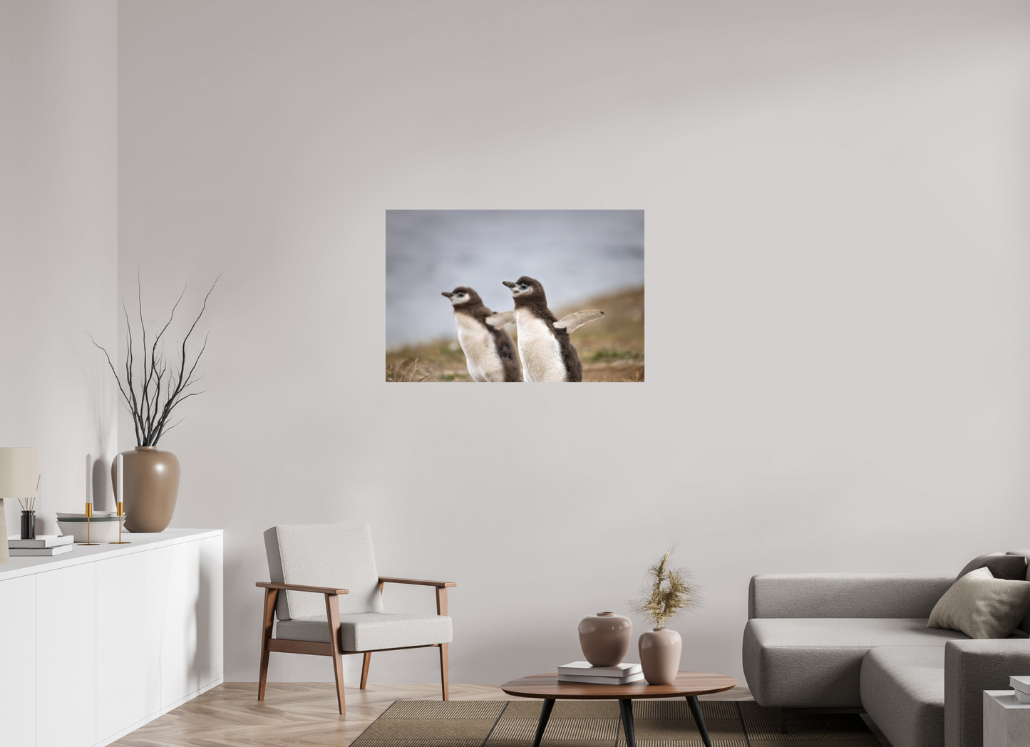 105 x 70 cm, Textured Matte Flightless Birds