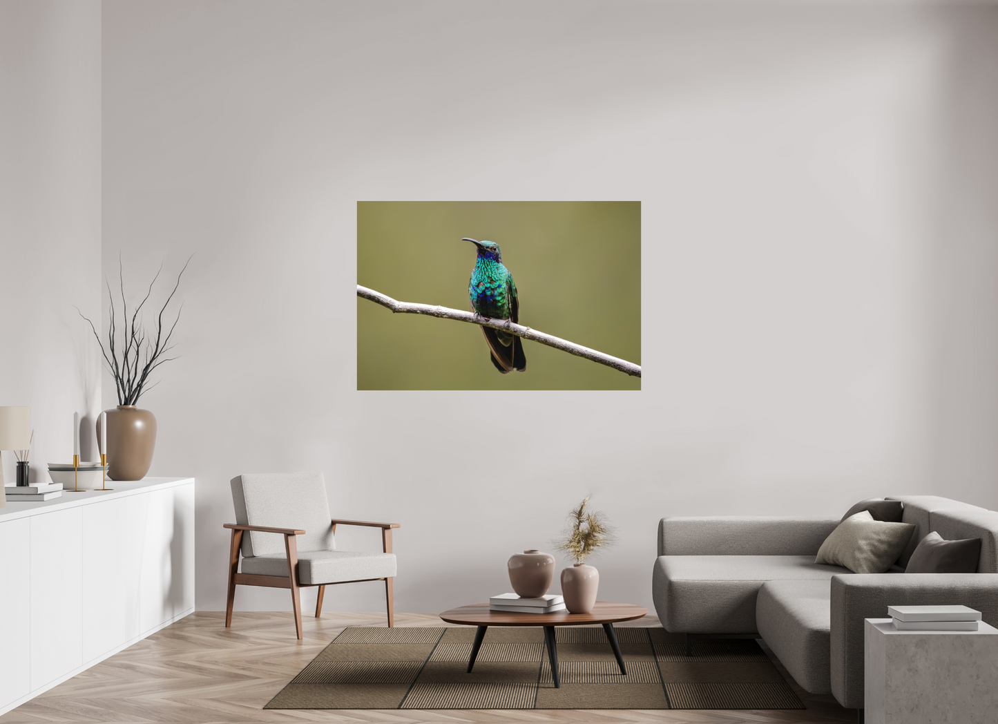 150 x 100 cm, Textured Matte hummingbird13