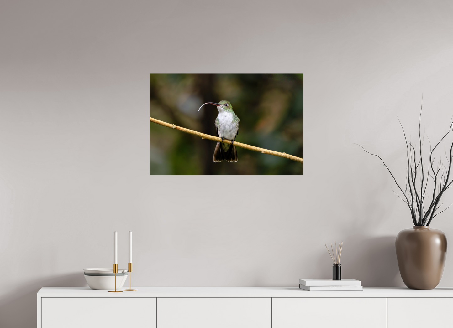75 x 50 cm, Smooth Glossy hummingbird12