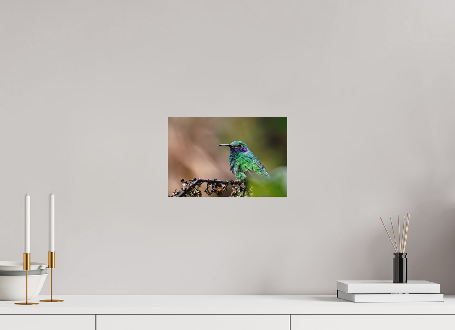 30 x 20 cm, Textured Matte hummingbird8