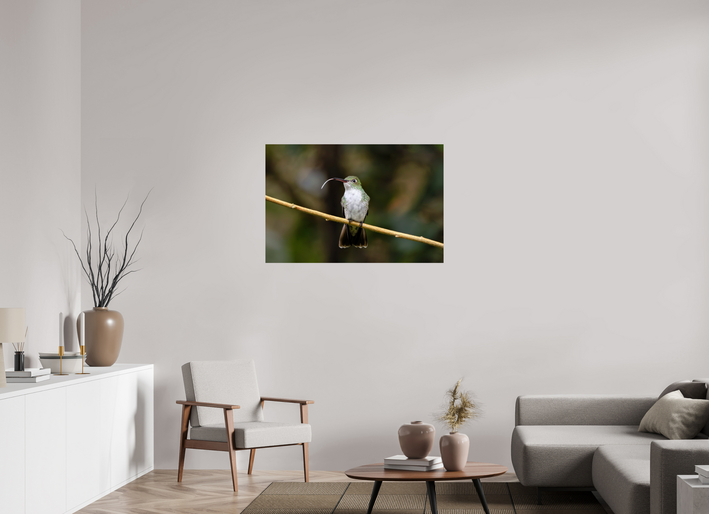 105 x 70 cm, Smooth Glossy hummingbird12