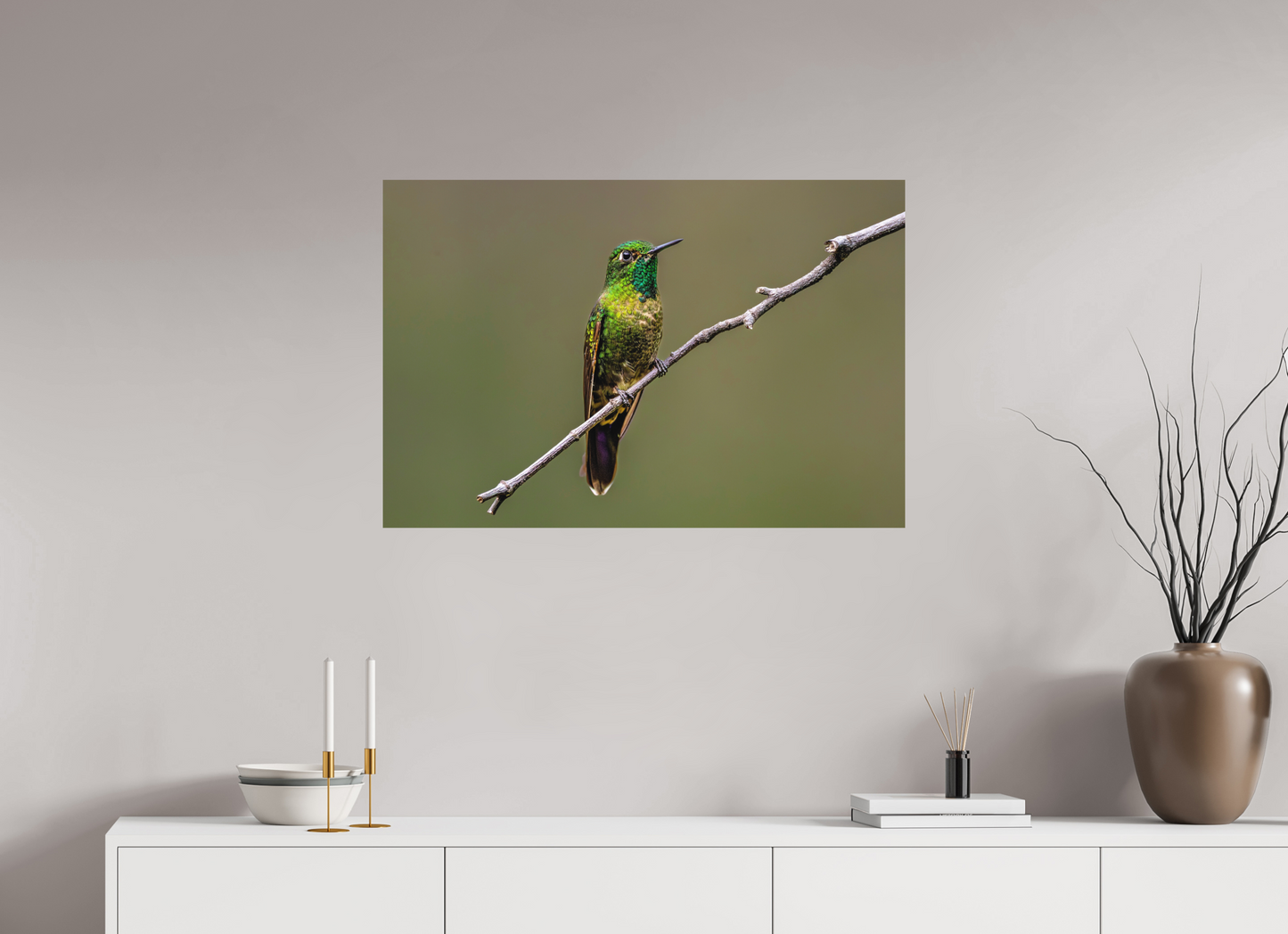90 x 60 cm, Textured Matte hummingbird5