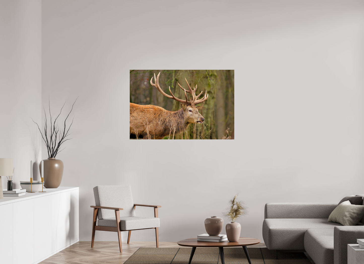 120 x 80 cm, Smooth Glossy Deer