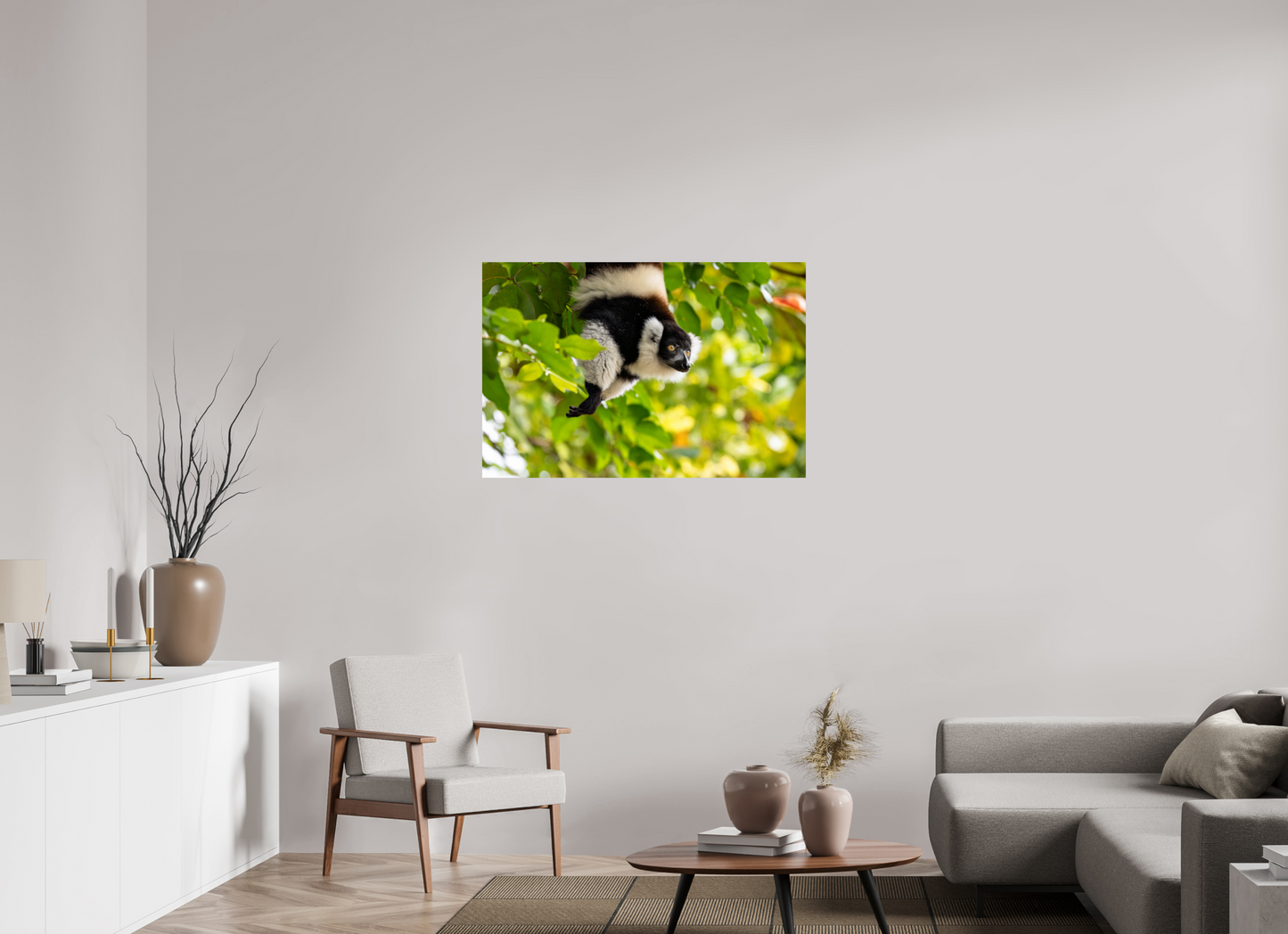 105 x 70 cm, Smooth Glossy lemur 2