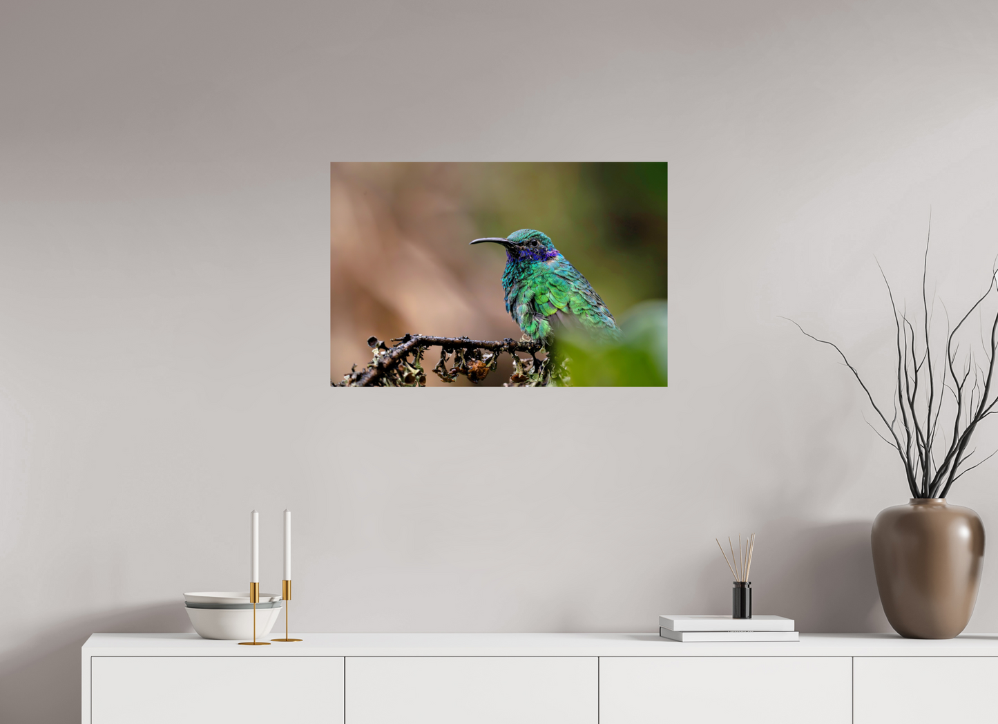 75 x 50 cm, Smooth Glossy hummingbird8