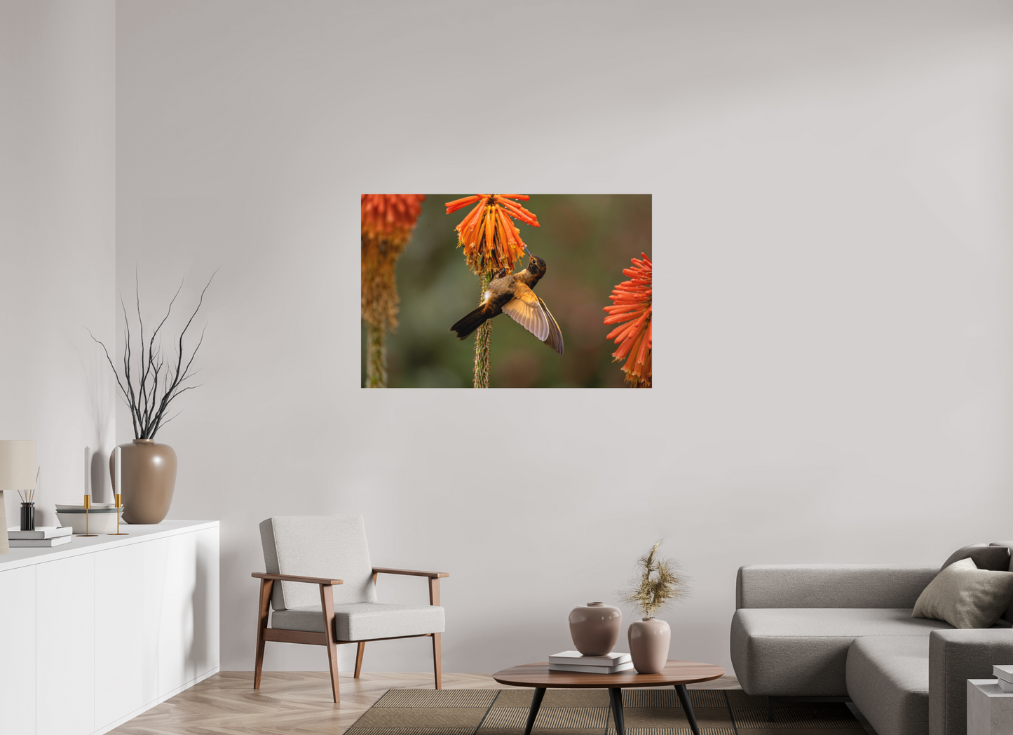 120 x 80 cm, Textured Matte hummingbird11