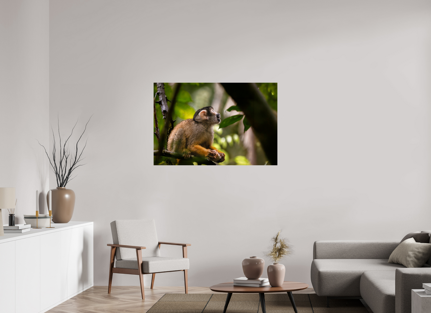 120 x 80 cm, Smooth Glossy Squirrel Monkey
