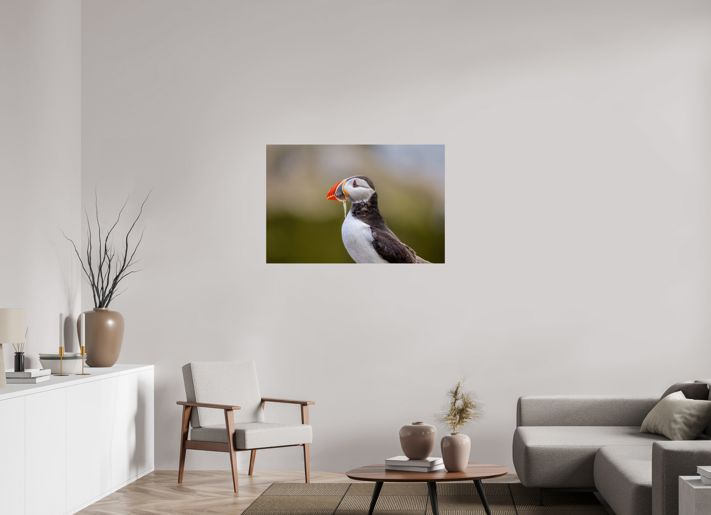 105 x 70 cm, Smooth Glossy puffin8