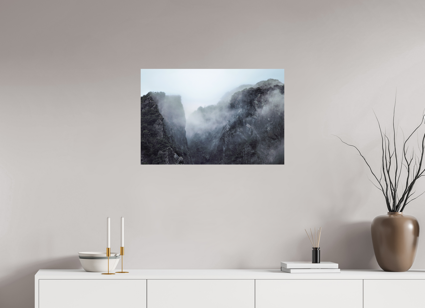 75 x 50 cm, Textured Matte The Mountain Pass