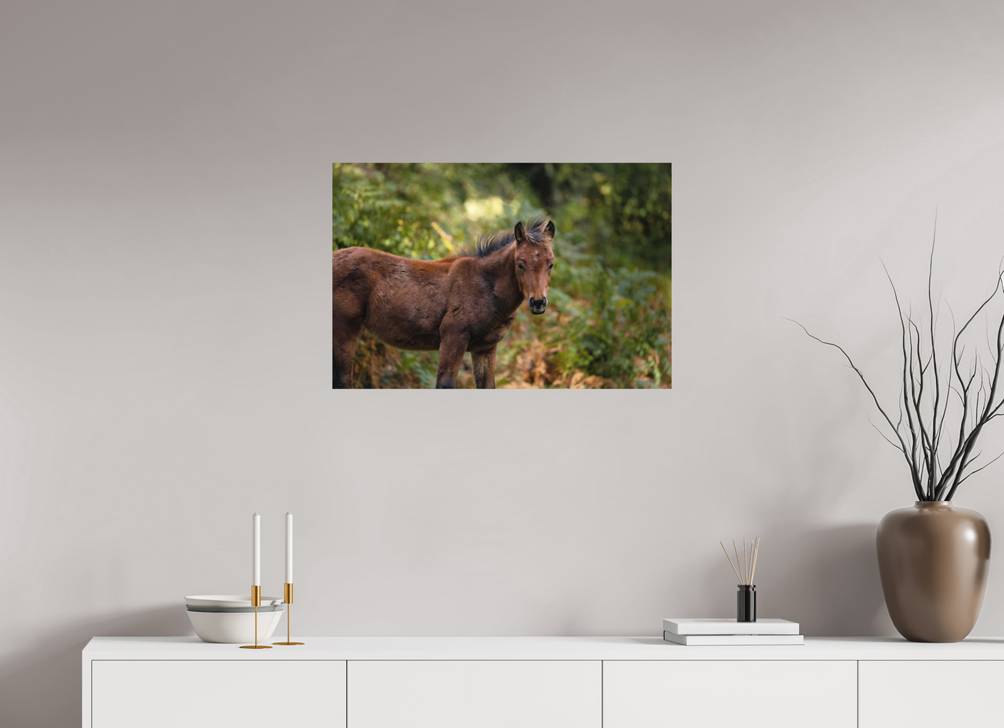 75 x 50 cm, Textured Matte horse