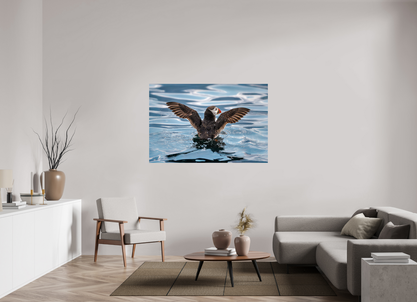 150 x 100 cm, Smooth Glossy puffin4