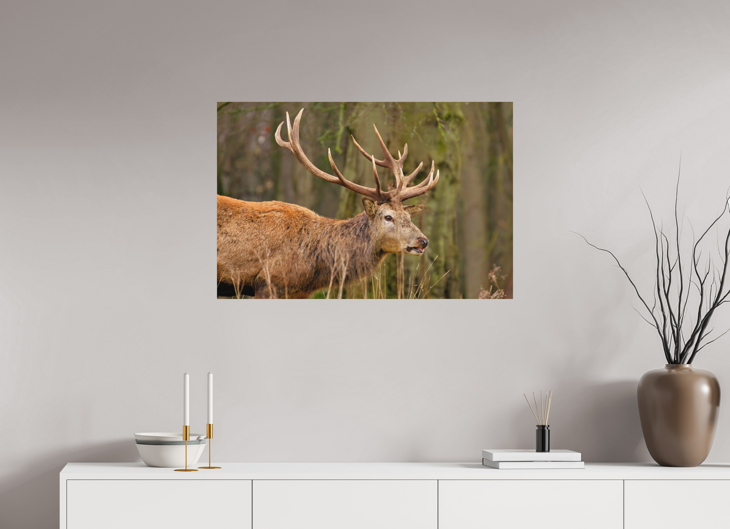 90 x 60 cm, Textured Matte Deer