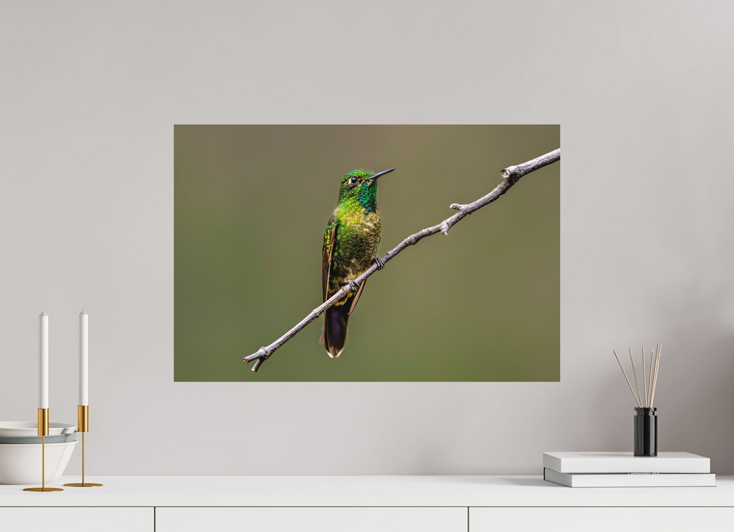 60 x 40 cm, Textured Matte hummingbird5
