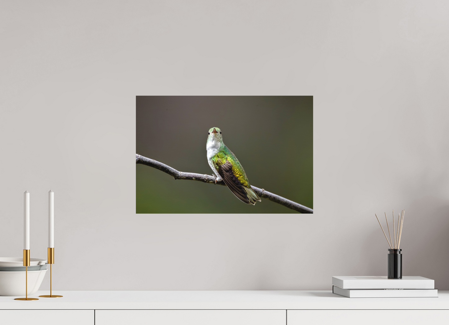 45 x 30 cm, Textured Matte hummingbird 4
