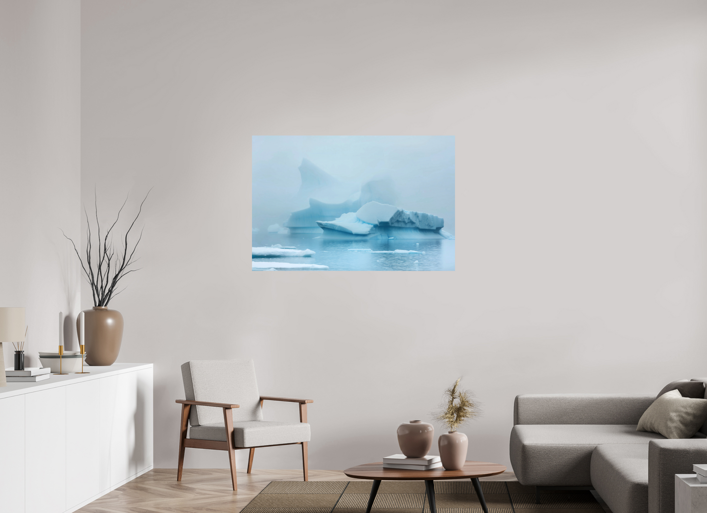 120 x 80 cm, Textured Matte The 60th Parallell
