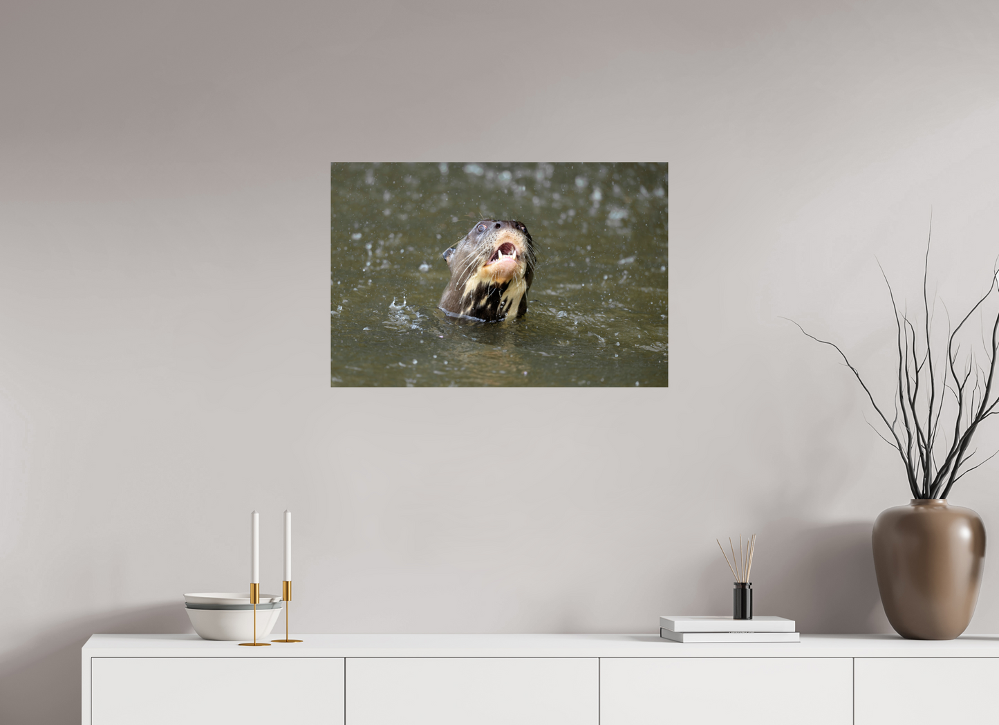 75 x 50 cm, Smooth Glossy Giant Otter