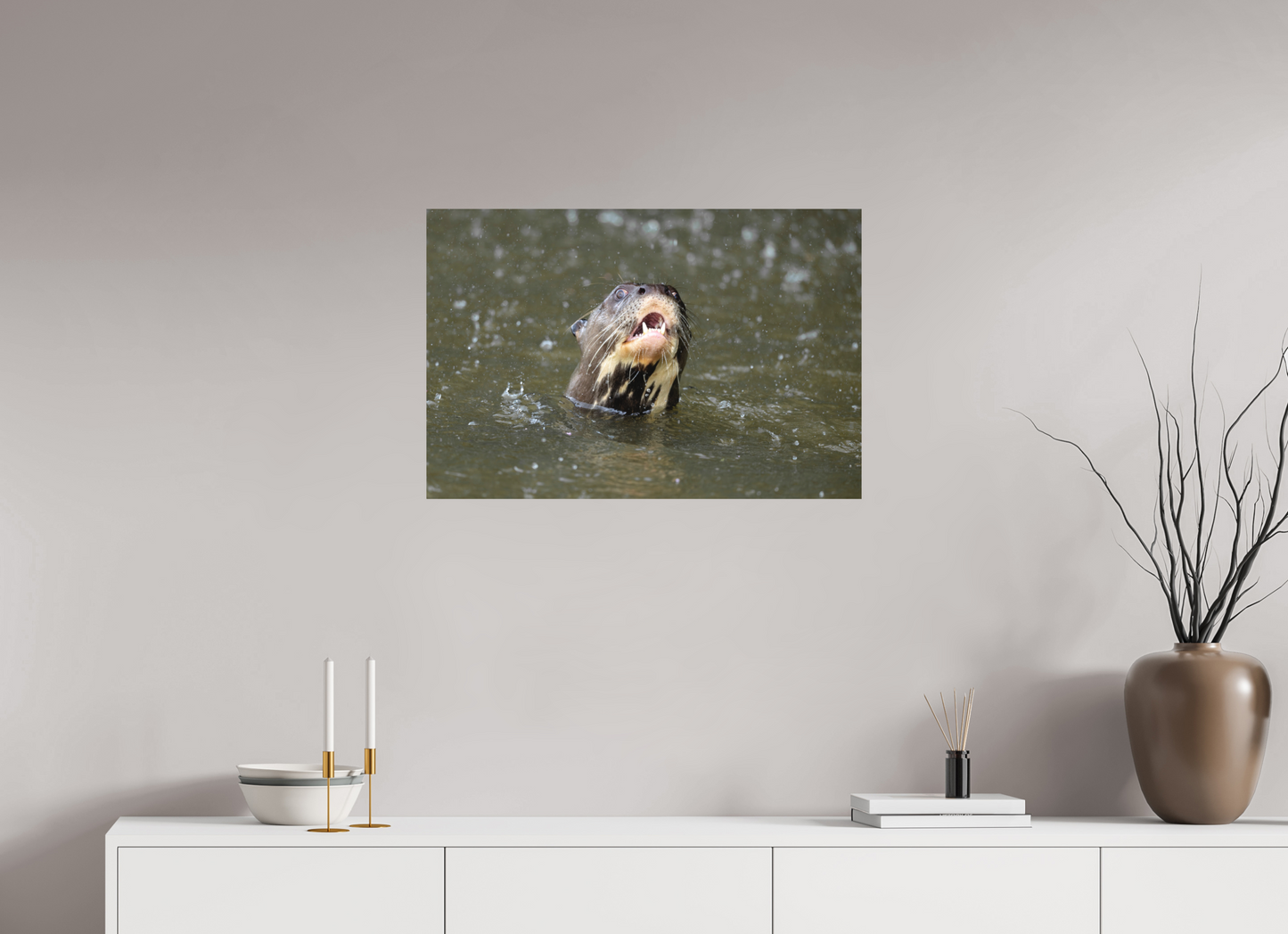 75 x 50 cm, Textured Matte Giant Otter